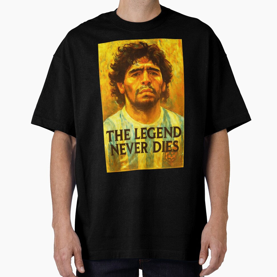 Diego Maradona Legend Never Dies by Sarcastic designs Unisex T-shirt, Sweatshirt, Hoodie, Long Sleeve Tee - T-Shirt, Sweatshirt, Hoodie