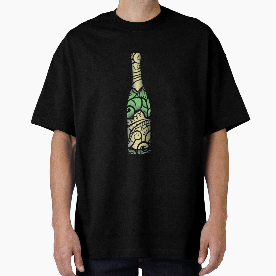 wine bottle by artbyrosse Unisex T-shirt, Sweatshirt, Hoodie, Long Sleeve Tee - T-Shirt, Sweatshirt, Hoodie