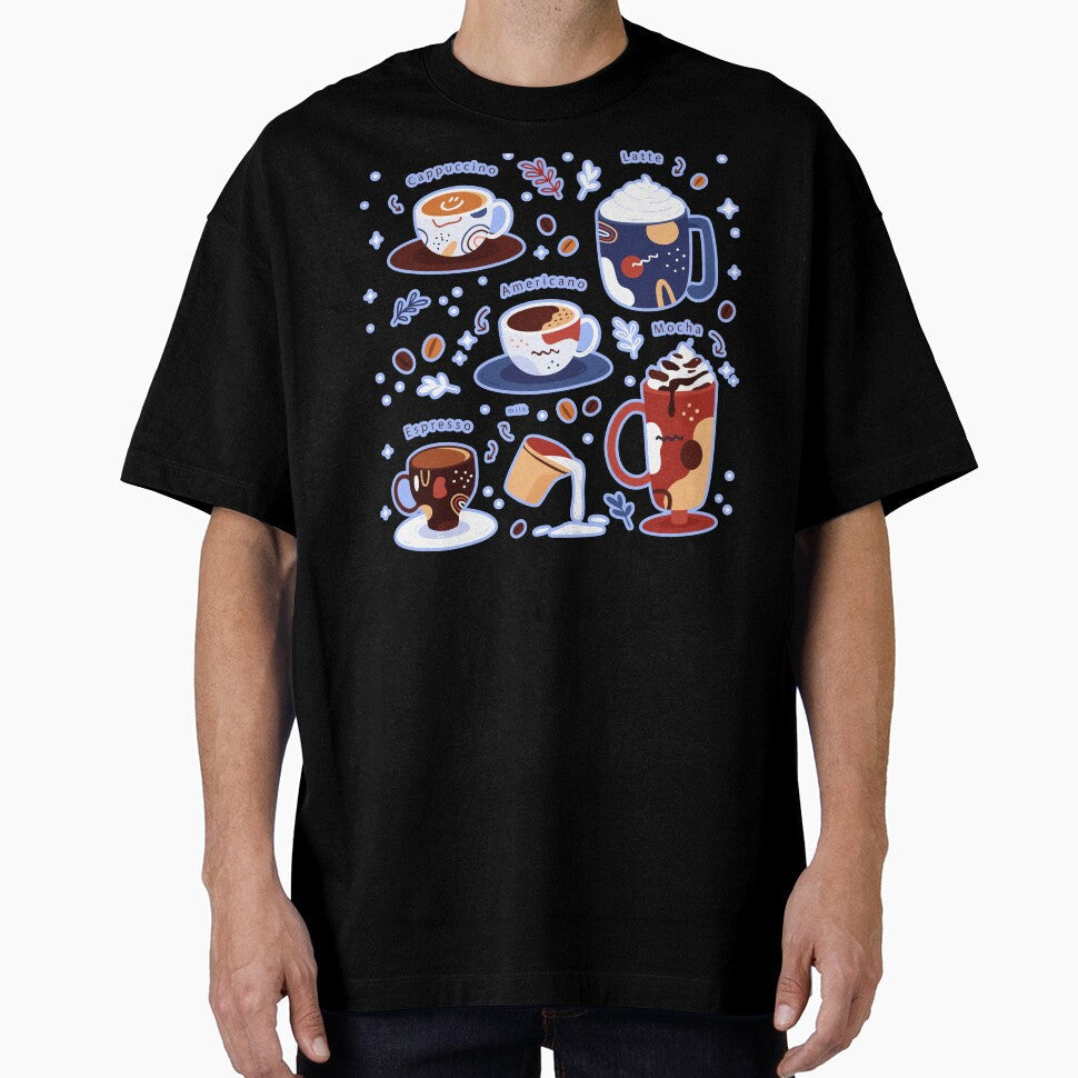 Varian Cofee Cup Collage by Farra6541Store Unisex T-shirt, Sweatshirt, Hoodie, Long Sleeve Tee - T-Shirt, Sweatshirt, Hoodie