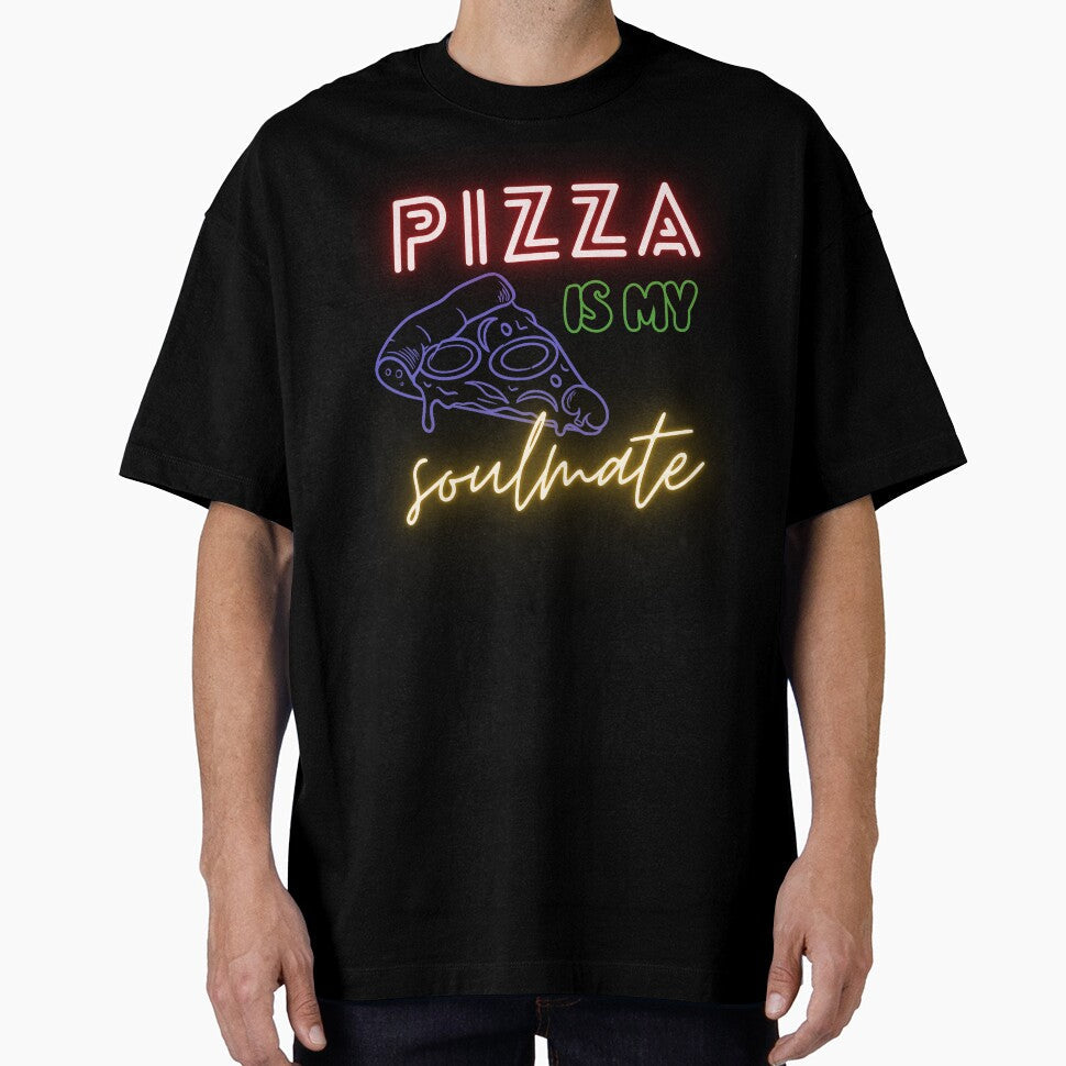 Pizza Is My Soulmate  Funny Pizza Lover Quote Design by Marszalotka Unisex T-shirt, Sweatshirt, Hoodie, Long Sleeve Tee - T-Shirt, Sweatshirt, Hoodie
