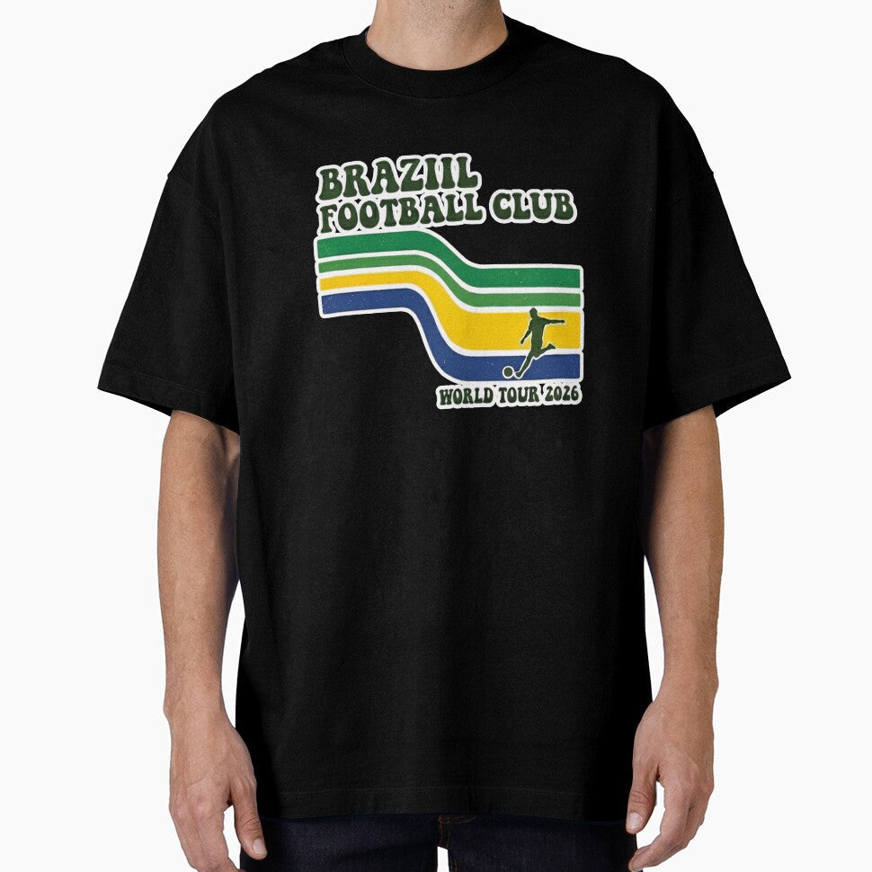 Brazil Football Club World Tour 2026 by Khadigadesings Unisex T-shirt, Sweatshirt, Hoodie, Long Sleeve Tee - T-Shirt, Sweatshirt, Hoodie