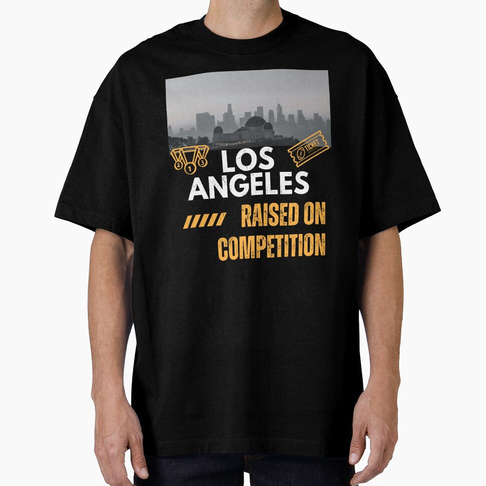 Los Angeles Sports Raised on Competition The City of Champions by LAKERSIN5 Unisex T-shirt, Sweatshirt, Hoodie, Long Sleeve Tee - T-Shirt, Sweatshirt, Hoodie