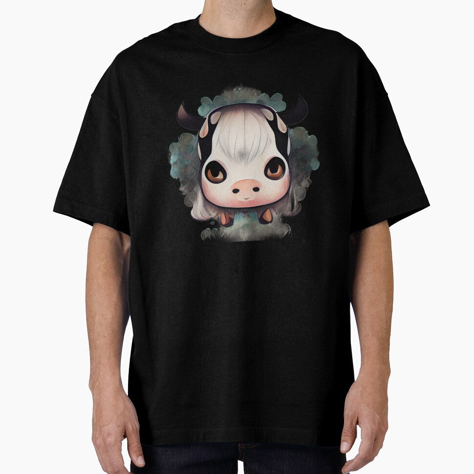 Chibi cow by Bratak Unisex T-shirt, Sweatshirt, Hoodie, Long Sleeve Tee - T-Shirt, Sweatshirt, Hoodie