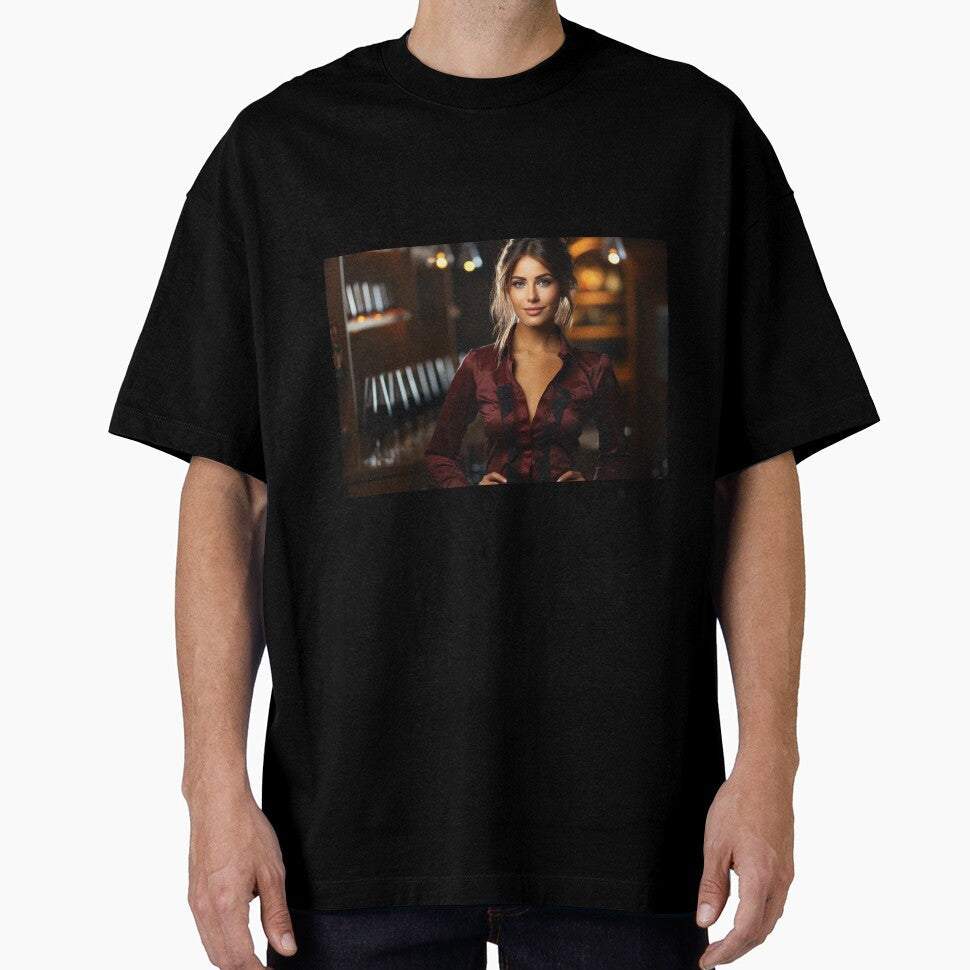 Lady Sommelier Decanting Wine for Upscale Restaurant by TheBrainArt Unisex T-shirt, Sweatshirt, Hoodie, Long Sleeve Tee - T-Shirt, Sweatshirt, Hoodie