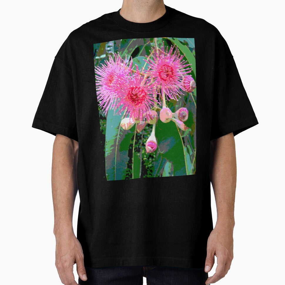 Pink flowering gum blossom by ginnymac Unisex T-shirt, Sweatshirt, Hoodie, Long Sleeve Tee - T-Shirt, Sweatshirt, Hoodie