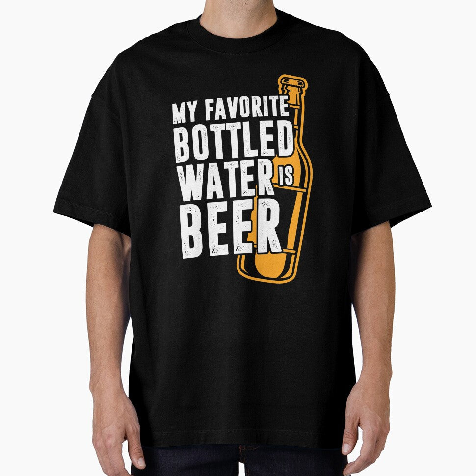 My Favorite Bottled Water Is Beer by mmos Unisex T-shirt, Sweatshirt, Hoodie, Long Sleeve Tee - T-Shirt, Sweatshirt, Hoodie