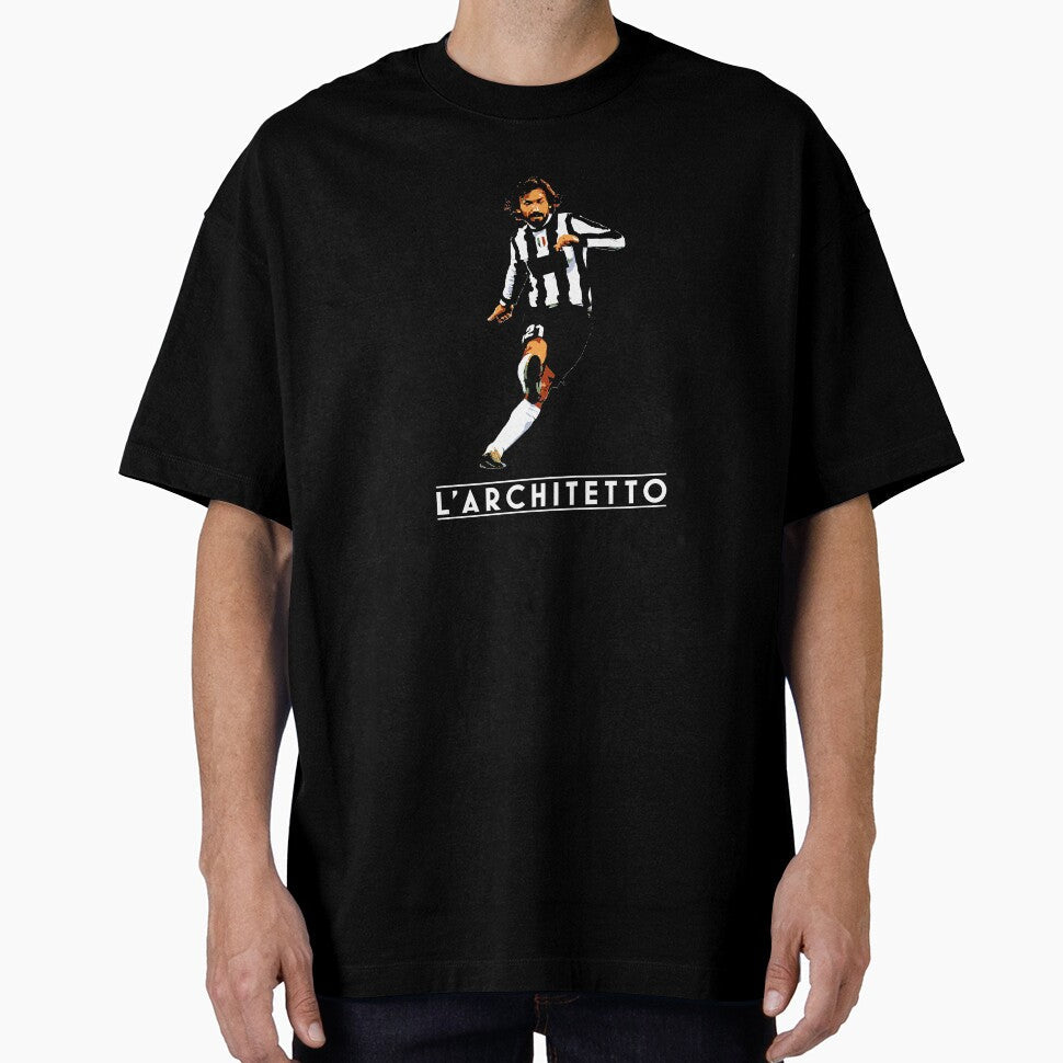 Andrea Pirlo Architect Midfield Illustration by Josphinerron Unisex T-shirt, Sweatshirt, Hoodie, Long Sleeve Tee - T-Shirt, Sweatshirt, Hoodie