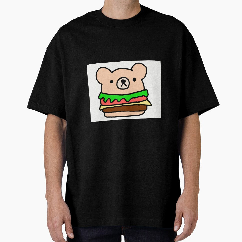 cute bear burger by dreamycrafts Unisex T-shirt, Sweatshirt, Hoodie, Long Sleeve Tee - T-Shirt, Sweatshirt, Hoodie