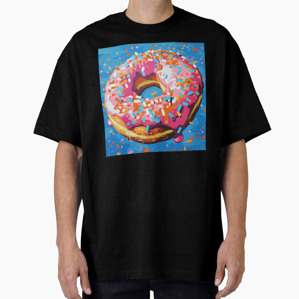 Iced Donut Pop Art 3 by AstroRisq Unisex T-shirt, Sweatshirt, Hoodie, Long Sleeve Tee - T-Shirt, Sweatshirt, Hoodie