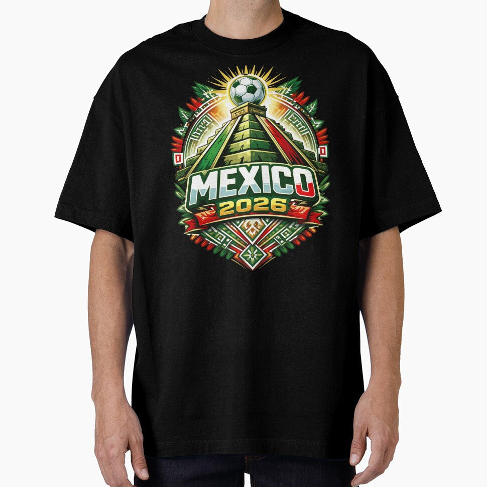 Mexico Soccer 2026 Art by Rewind-Clothing Unisex T-shirt, Sweatshirt, Hoodie, Long Sleeve Tee - T-Shirt, Sweatshirt, Hoodie