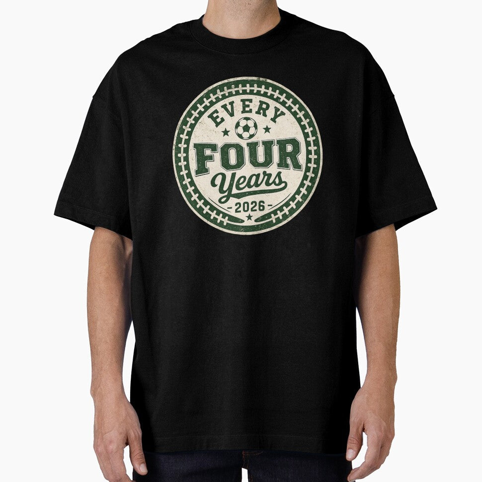 Every Four Years 2026 Soccer Vintage Badge  Football World Championship Celebration | Soccer Fan Gift by irfanshikh - T-Shirt, Sweatshirt, Hoodie