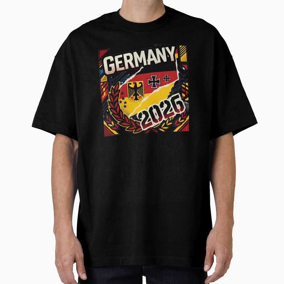 Germany 2026 Football Supporter Graphic by digitalbob60 Unisex T-shirt, Sweatshirt, Hoodie, Long Sleeve Tee - T-Shirt, Sweatshirt, Hoodie
