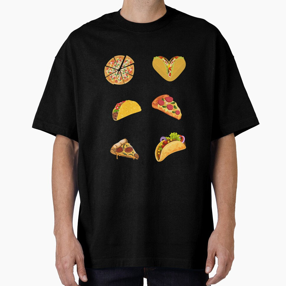 Taco and Pizza by kocakashop Unisex T-shirt, Sweatshirt, Hoodie, Long Sleeve Tee - T-Shirt, Sweatshirt, Hoodie