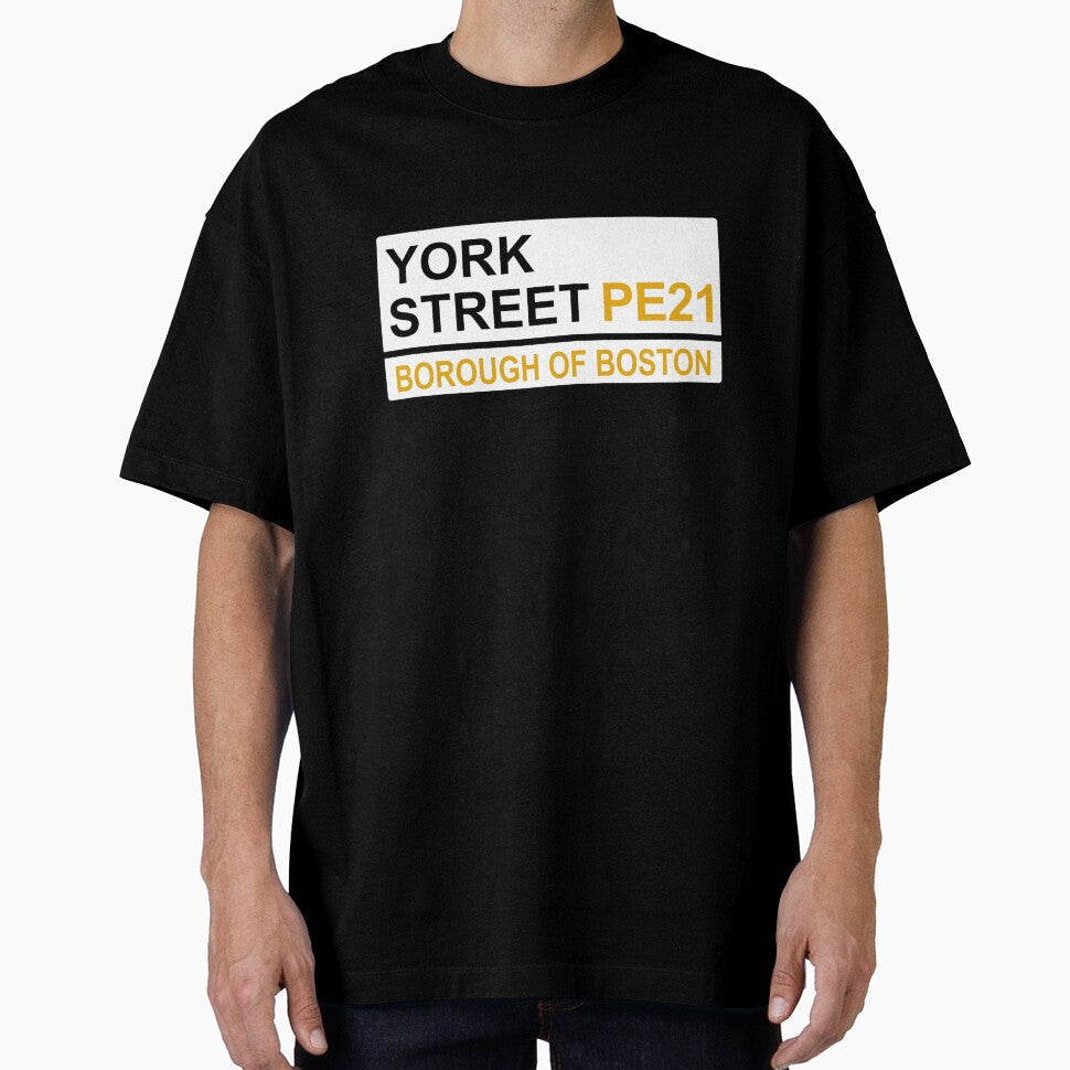 Boston York Street Iconic Street Sign by DelfDesign Unisex T-shirt, Sweatshirt, Hoodie, Long Sleeve Tee - T-Shirt, Sweatshirt, Hoodie