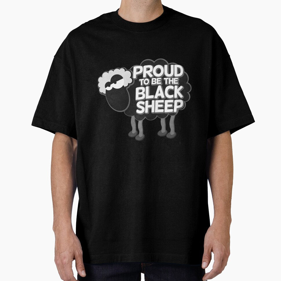 Introvert Humor Shirt  Proud to Be the Black Sheep, Anti Social Quote Tee, Socially Awkward Funny Shirt, Quiet Personality Design by EichStore - T-Shirt, Sweatshirt, Hoodie