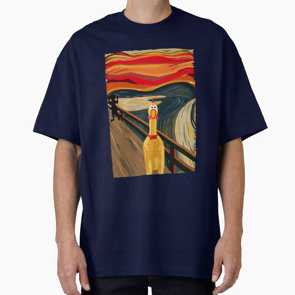 Rubber Chicken Scream by TGprophet Unisex T-shirt, Sweatshirt, Hoodie, Long Sleeve Tee - T-Shirt, Sweatshirt, Hoodie