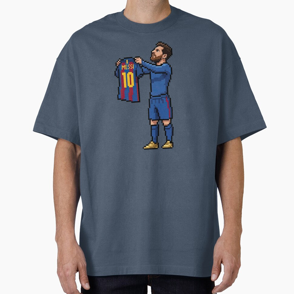 Messi 500 16-bit by FanFocusedTees Unisex T-shirt, Sweatshirt, Hoodie, Long Sleeve Tee - T-Shirt, Sweatshirt, Hoodie