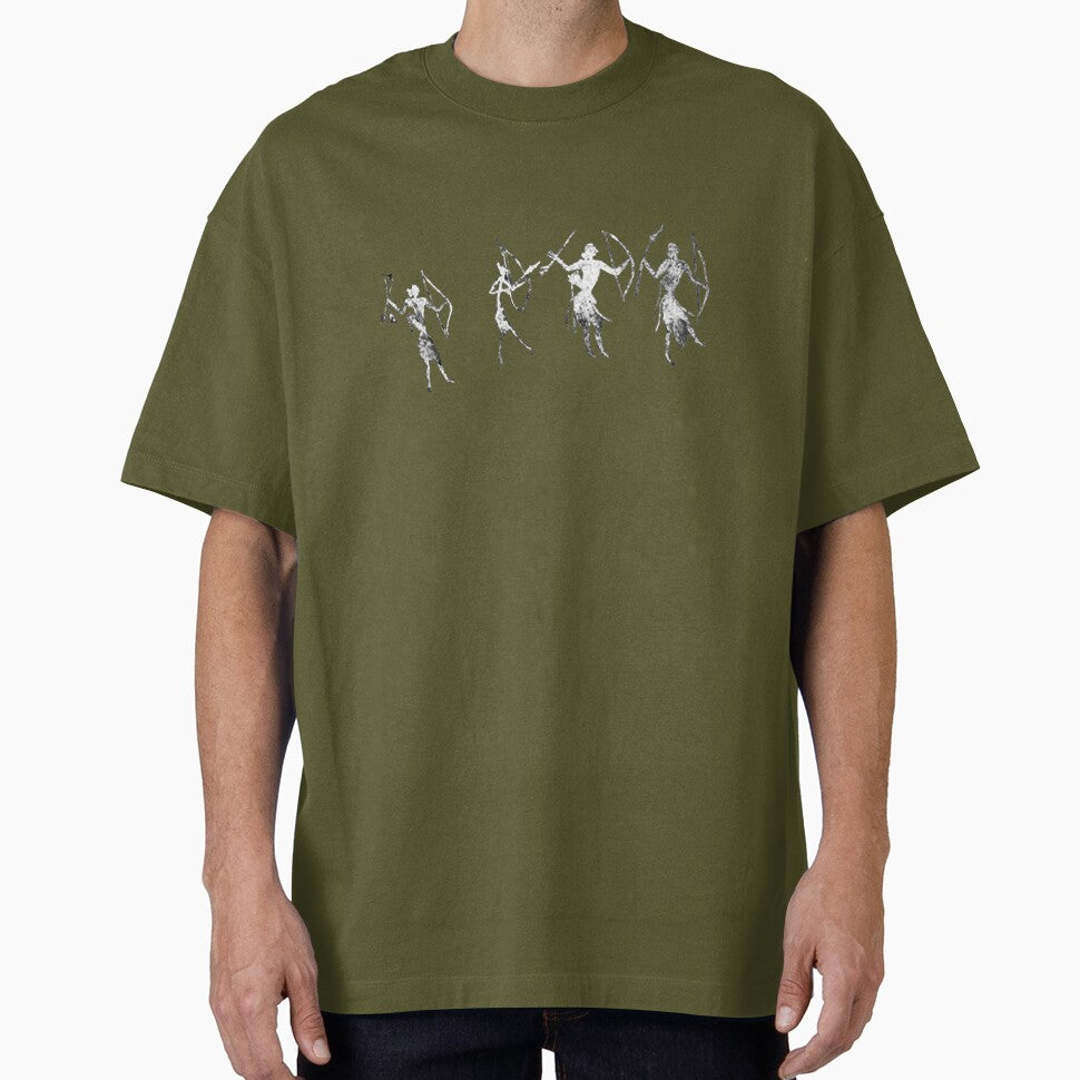 Hunter-Gatherers of Bhimbetka by Asok Mukhopadhyay Unisex T-shirt, Sweatshirt, Hoodie, Long Sleeve Tee - T-Shirt, Sweatshirt, Hoodie