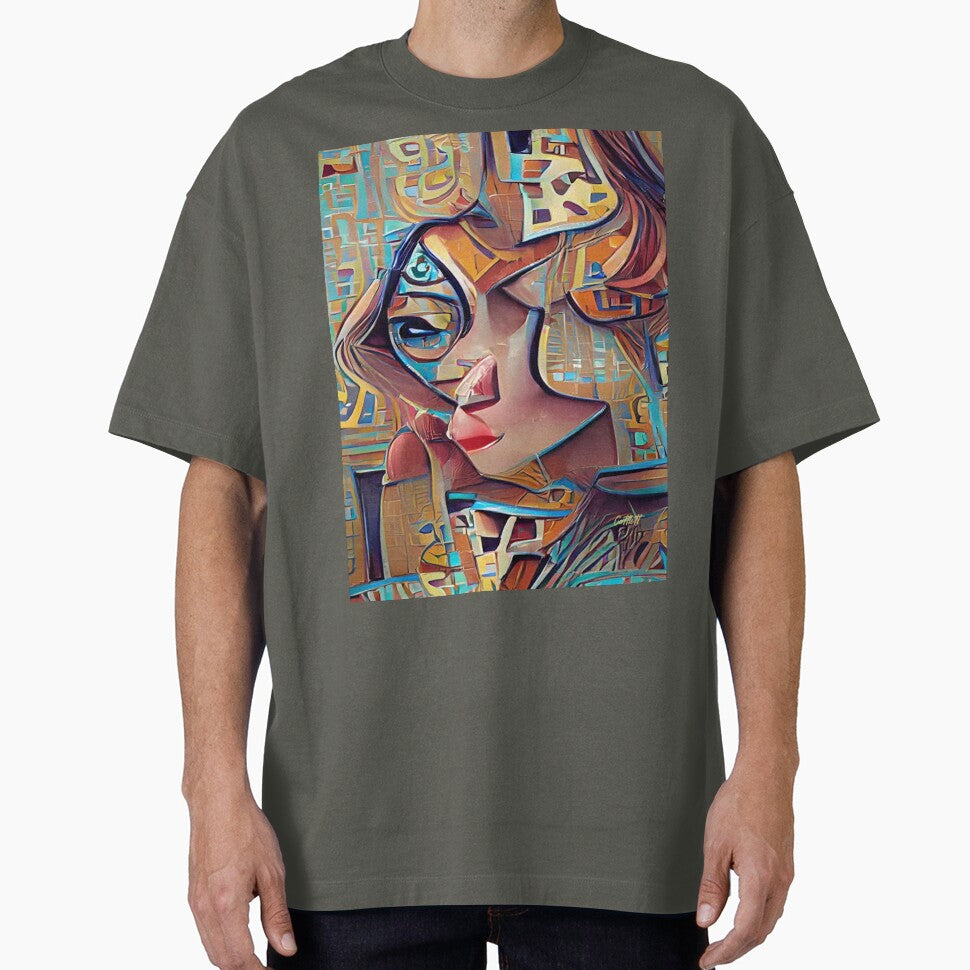 Modern Abstract Art  - Cubism - Abstract Art by CattlettArt Unisex T-shirt, Sweatshirt, Hoodie, Long Sleeve Tee - T-Shirt, Sweatshirt, Hoodie