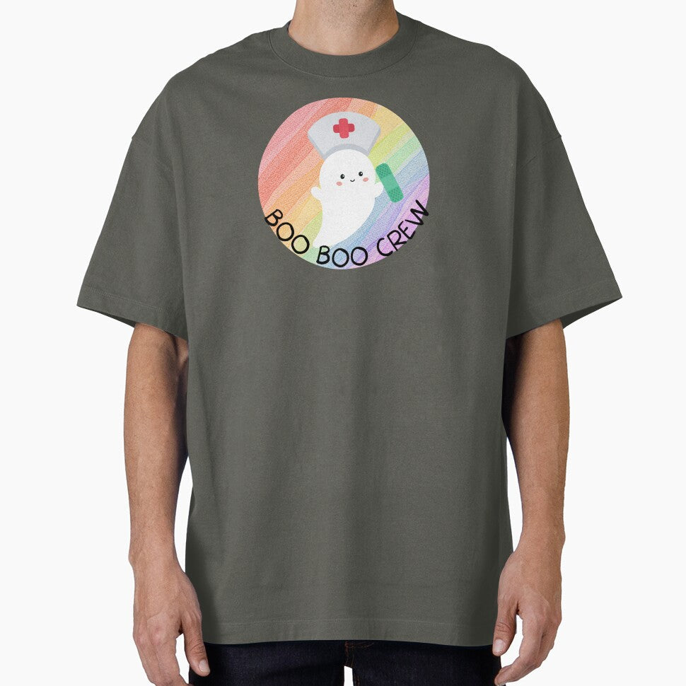 Boo Boo Crew Nurse Ghost Halloween by ZazzyPumpkin Unisex T-shirt, Sweatshirt, Hoodie, Long Sleeve Tee - T-Shirt, Sweatshirt, Hoodie