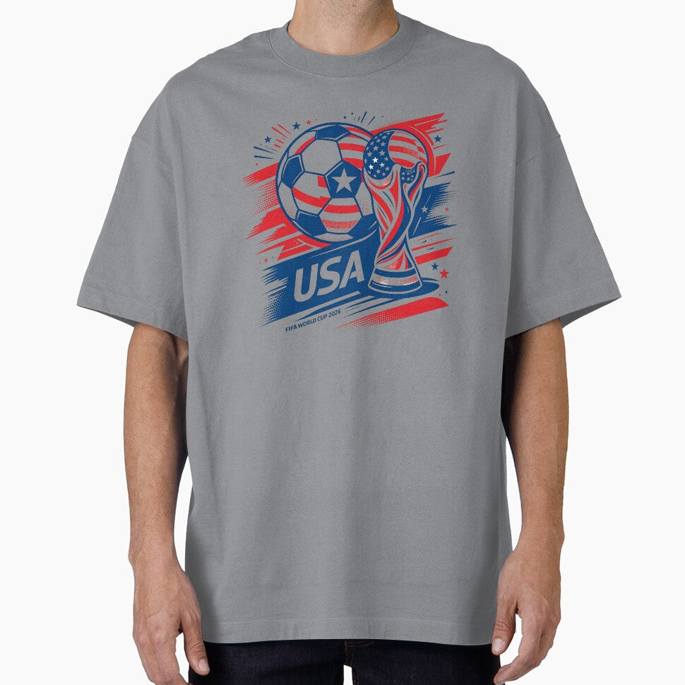 USA Football World Cup 2026 Dynamic Design by WonderDokkan Unisex T-shirt, Sweatshirt, Hoodie, Long Sleeve Tee - T-Shirt, Sweatshirt, Hoodie