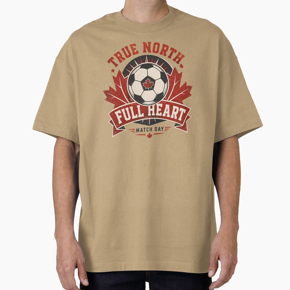 True North Full Heart Canada National Soccer Fan by RoooDesigns Unisex T-shirt, Sweatshirt, Hoodie, Long Sleeve Tee - T-Shirt, Sweatshirt, Hoodie