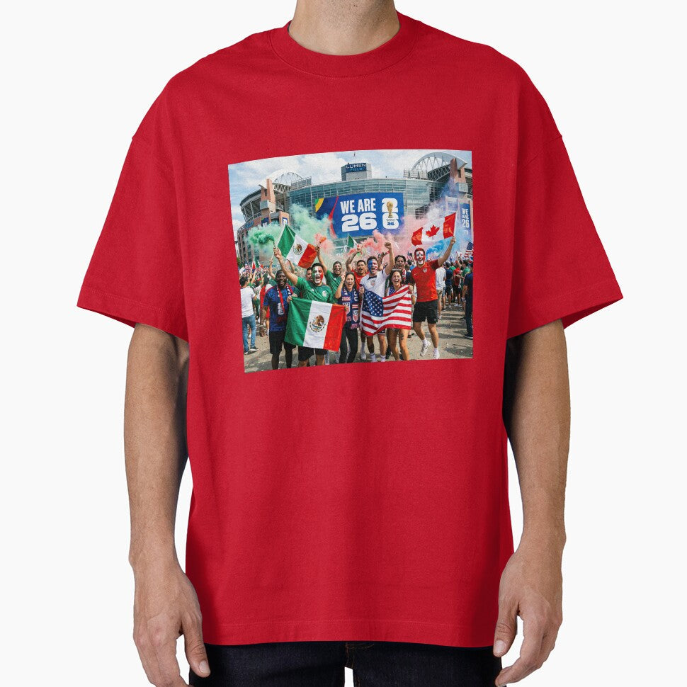 Passionate soccer fans from the USA, Mexico, and Canada World Cup 2026 by BrickByDream Unisex T-shirt, Sweatshirt, Hoodie, Long Sleeve Tee - T-Shirt, Sweatshirt, Hoodie