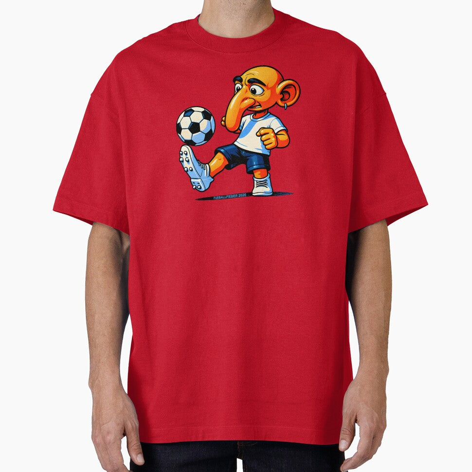 Mascot Willy plays football (Football Willy) Long Nose by Segasprojects Unisex T-shirt, Sweatshirt, Hoodie, Long Sleeve Tee - T-Shirt, Sweatshirt, Hoodie