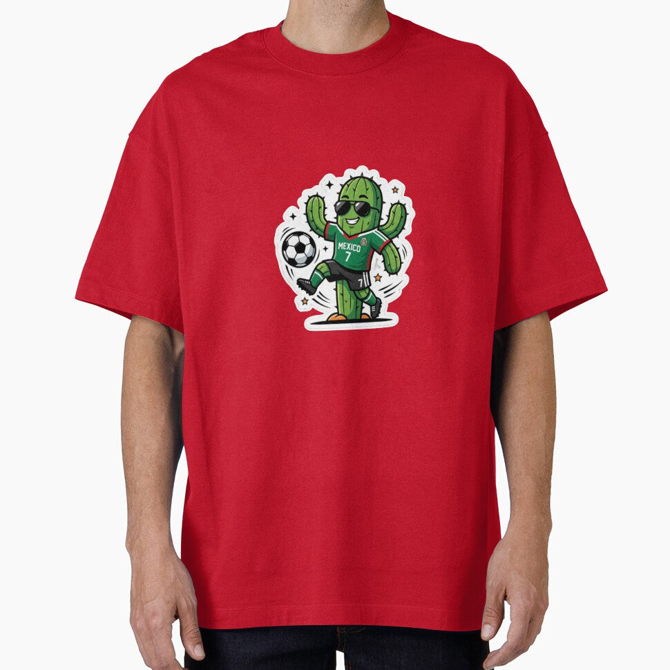 Cool Mexican Cactus Soccer Sticker - World Cup 2026 Fan Art by abdollahmh2021 Unisex T-shirt, Sweatshirt, Hoodie, Long Sleeve Tee - T-Shirt, Sweatshirt, Hoodie