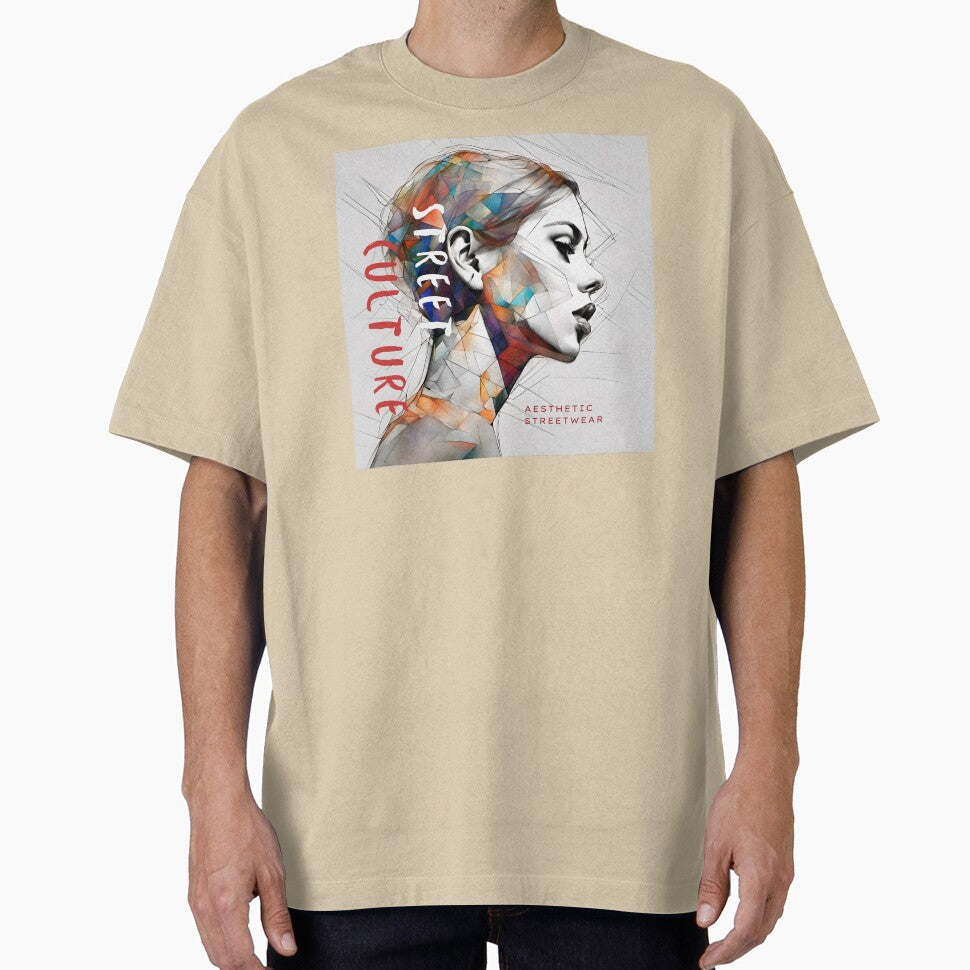 Aesthetic Girl Cubism Art by Beauxanimes Unisex T-shirt, Sweatshirt, Hoodie, Long Sleeve Tee - T-Shirt, Sweatshirt, Hoodie