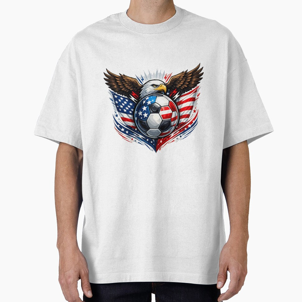 USA Soccer Eagle Patriotic Design | American Football Fan Art by arnabscreativeworld Unisex T-shirt, Sweatshirt, Hoodie, Long Sleeve Tee - T-Shirt, Sweatshirt, Hoodie