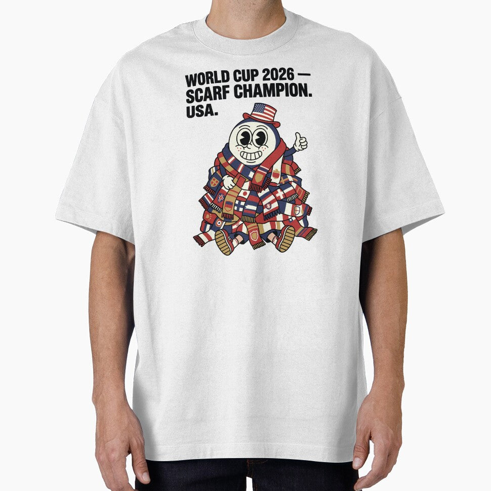 Soccer 2026  Scarf Champion USA V1 by 1RSN Unisex T-shirt, Sweatshirt, Hoodie, Long Sleeve Tee - T-Shirt, Sweatshirt, Hoodie