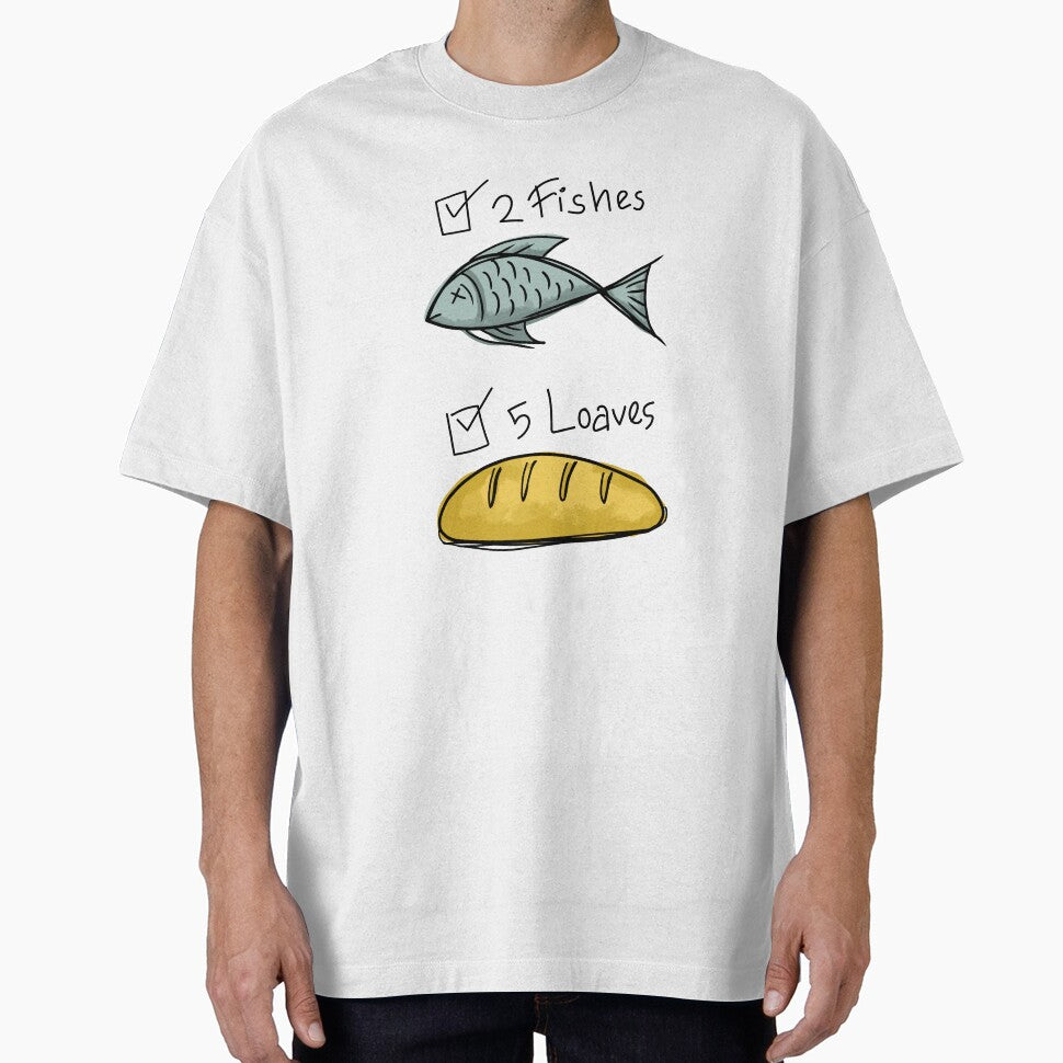 2 Fishes and 5 Loaves by Aruna25 Unisex T-shirt, Sweatshirt, Hoodie, Long Sleeve Tee - T-Shirt, Sweatshirt, Hoodie
