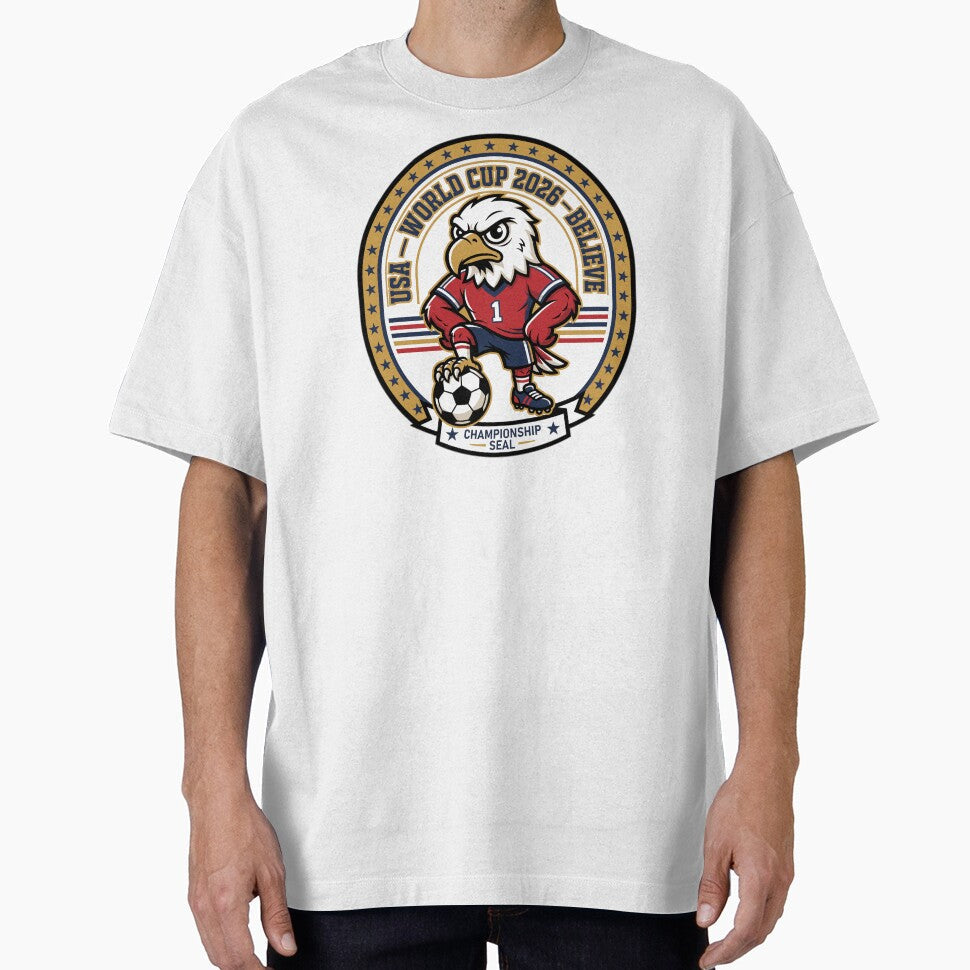 USA Soccer 2026 Championship Seal V1 by 1RSN Unisex T-shirt, Sweatshirt, Hoodie, Long Sleeve Tee - T-Shirt, Sweatshirt, Hoodie