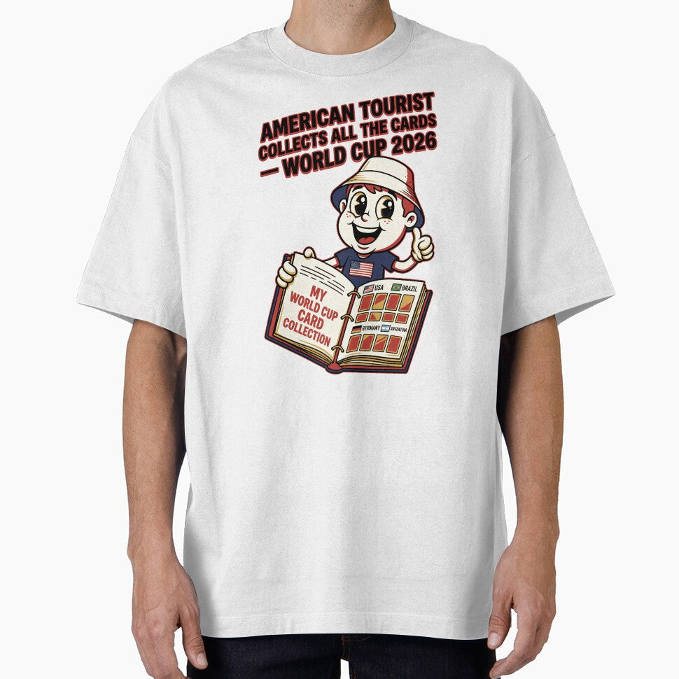 American Tourist Collects All the Cards V2 by 1RSN Unisex T-shirt, Sweatshirt, Hoodie, Long Sleeve Tee - T-Shirt, Sweatshirt, Hoodie