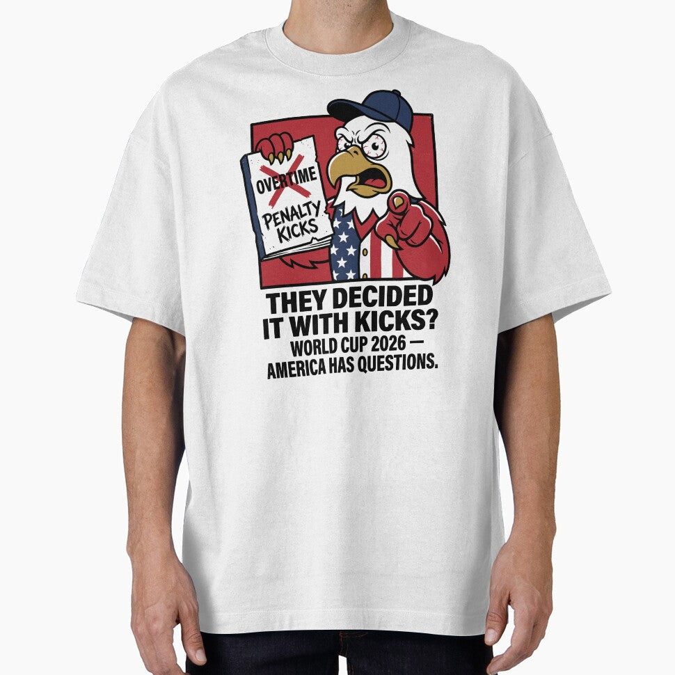 They Decided It With Kicks  America Has Questions V1 by 1RSN Unisex T-shirt, Sweatshirt, Hoodie, Long Sleeve Tee - T-Shirt, Sweatshirt, Hoodie