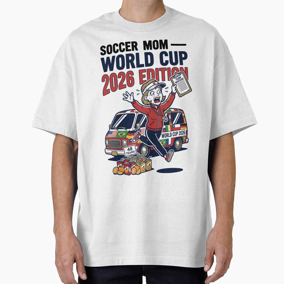 Soccer Mom  Soccer 2026 Edition V2 by 1RSN Unisex T-shirt, Sweatshirt, Hoodie, Long Sleeve Tee - T-Shirt, Sweatshirt, Hoodie
