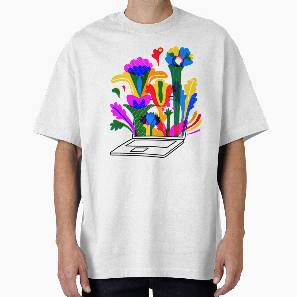 Digital Creativity Blooms by ejcreative Unisex T-shirt, Sweatshirt, Hoodie, Long Sleeve Tee - T-Shirt, Sweatshirt, Hoodie