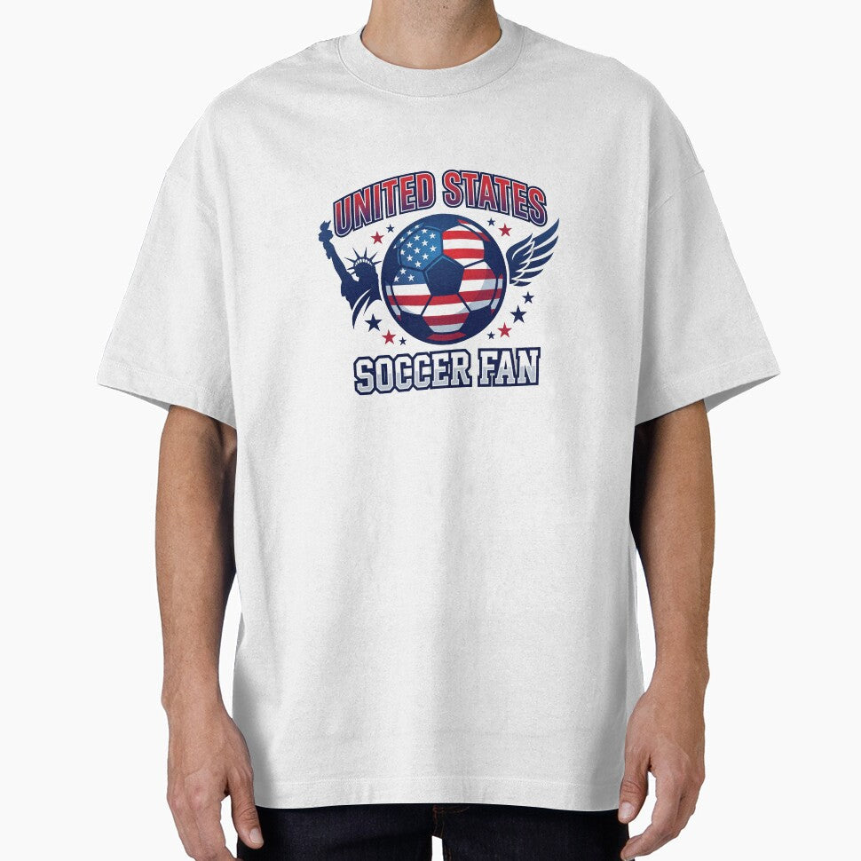 USA Soccer Fan by Gui & Viny Unisex T-shirt, Sweatshirt, Hoodie, Long Sleeve Tee - T-Shirt, Sweatshirt, Hoodie