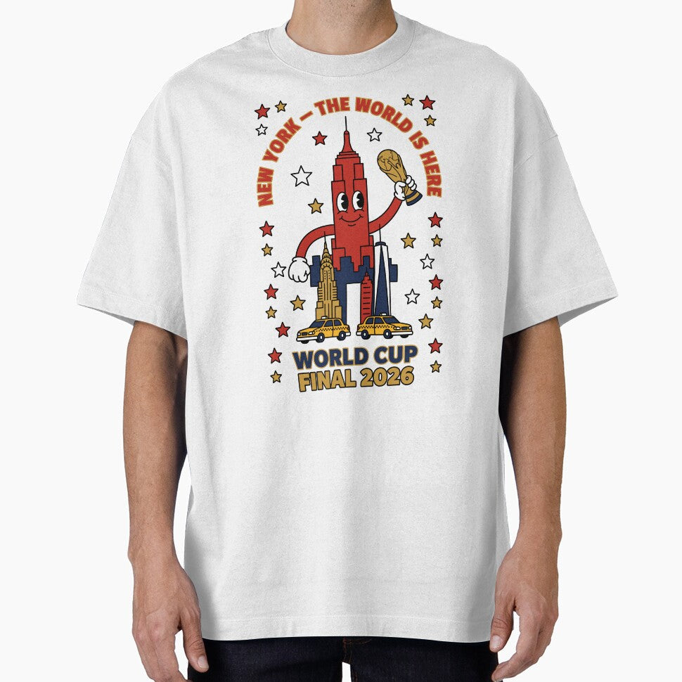 New York Soccer Final  The World Is Here V2 by 1RSN Unisex T-shirt, Sweatshirt, Hoodie, Long Sleeve Tee - T-Shirt, Sweatshirt, Hoodie