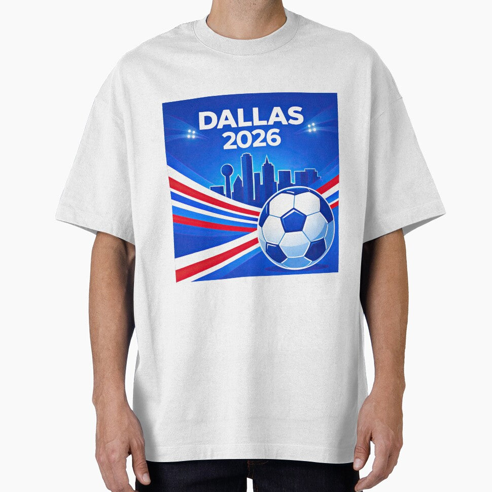 Dallas 2026 Soccer Event Stadium Festives by BrickByDream Unisex T-shirt, Sweatshirt, Hoodie, Long Sleeve Tee - T-Shirt, Sweatshirt, Hoodie