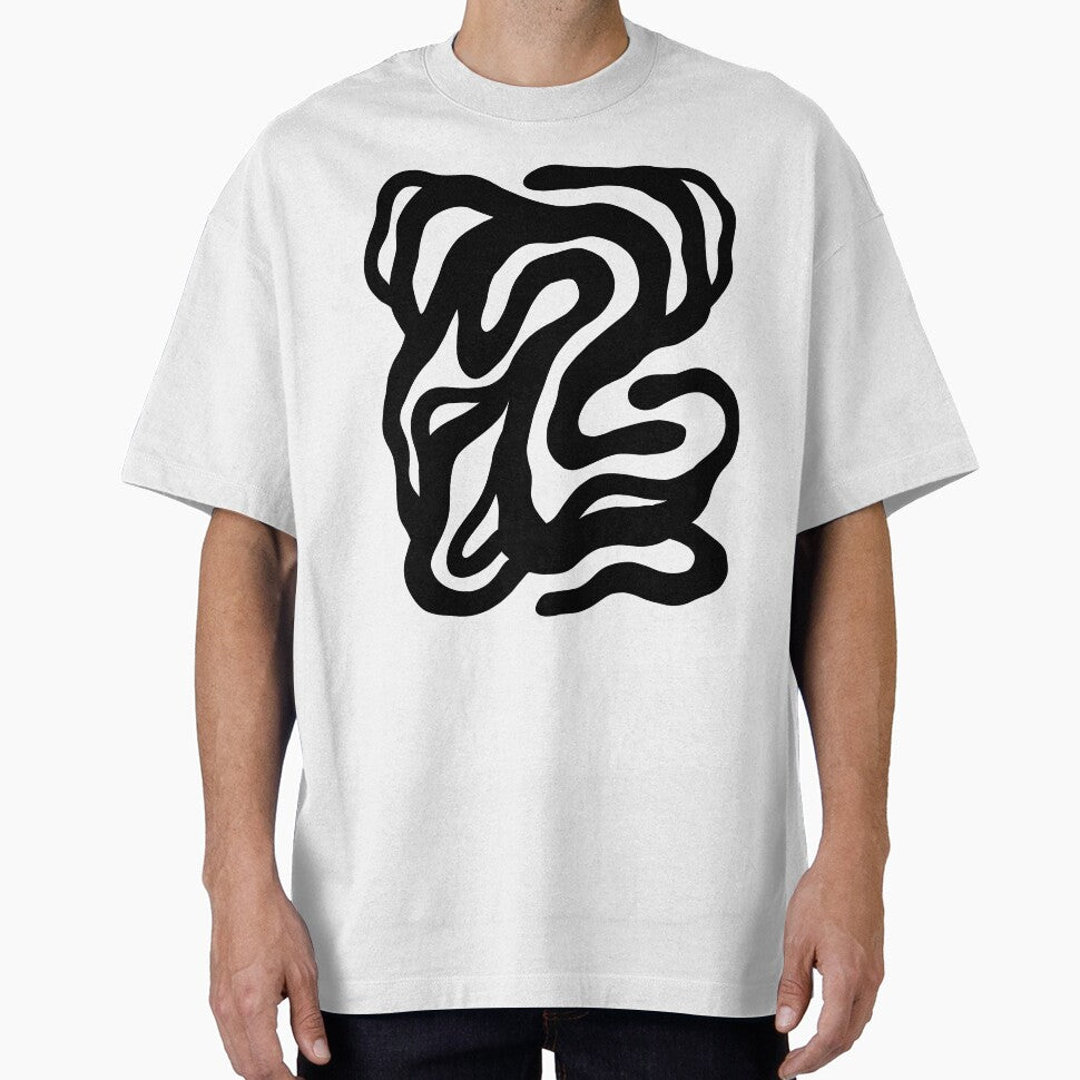 Bold Black Abstract Fluid Shapes by AnnaVikhrArt Unisex T-shirt, Sweatshirt, Hoodie, Long Sleeve Tee - T-Shirt, Sweatshirt, Hoodie