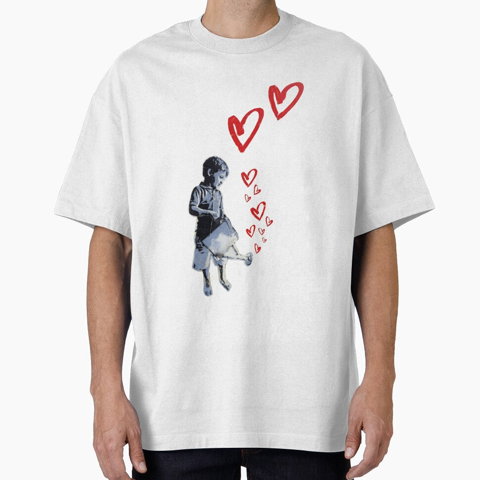 Banksy-style Urban Street Art: Child Love by ThisOnAShirt Unisex T-shirt, Sweatshirt, Hoodie, Long Sleeve Tee - T-Shirt, Sweatshirt, Hoodie