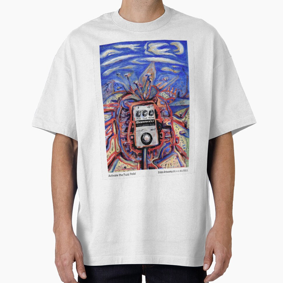 Activate the Fuzz Pedal _ Guitar related by Christopher Russell Unisex T-shirt, Sweatshirt, Hoodie, Long Sleeve Tee - T-Shirt, Sweatshirt, Hoodie