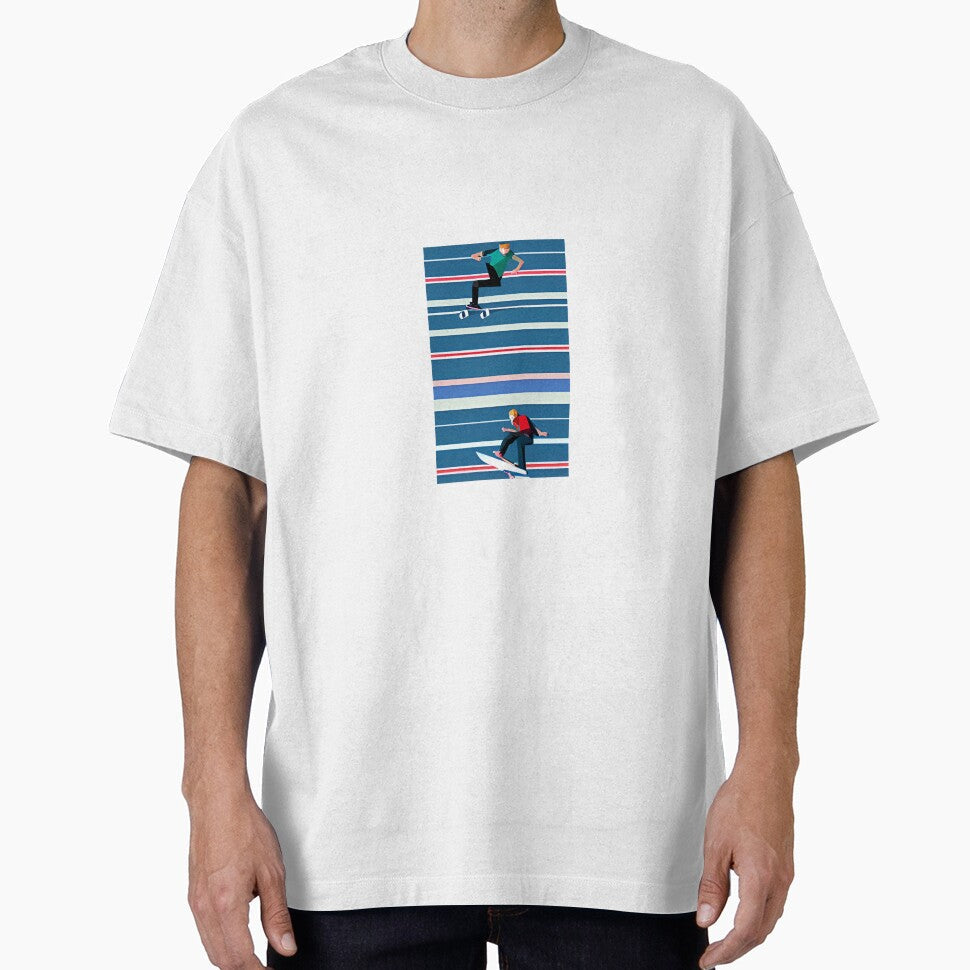 Sreet Sync: Urban Hop and Skate Flop by RareBitsLab Unisex T-shirt, Sweatshirt, Hoodie, Long Sleeve Tee - T-Shirt, Sweatshirt, Hoodie