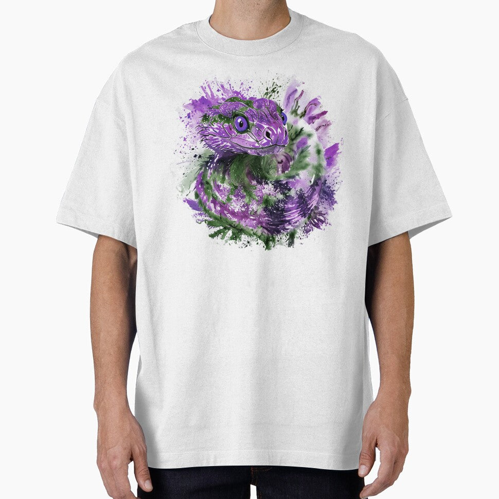 Costic snake design with splash effectslorful arti by olenapetol Unisex T-shirt, Sweatshirt, Hoodie, Long Sleeve Tee - T-Shirt, Sweatshirt, Hoodie