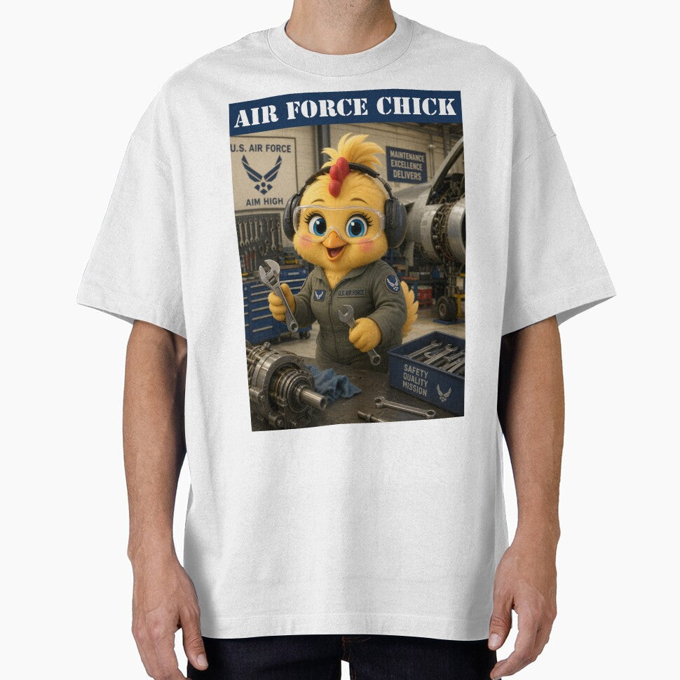 Air Force Chick by MyBottomShelf Unisex T-shirt, Sweatshirt, Hoodie, Long Sleeve Tee - T-Shirt, Sweatshirt, Hoodie