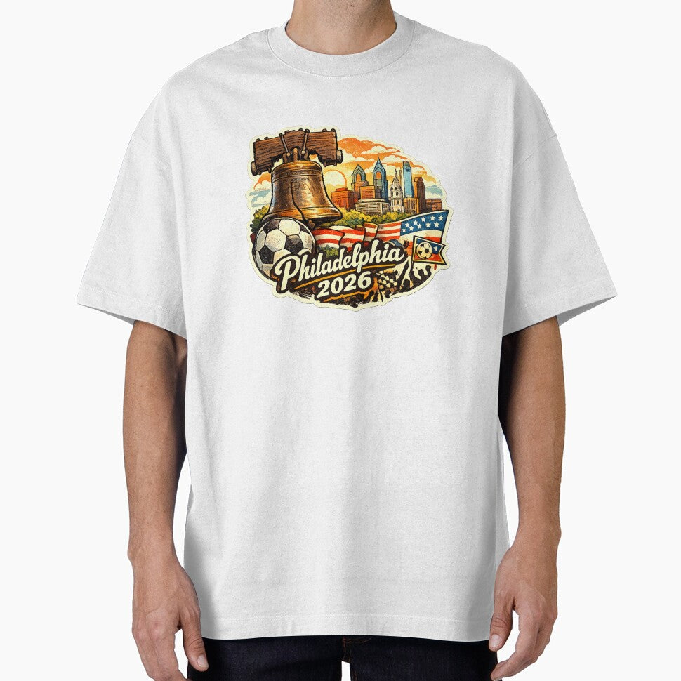 Philadelphia 2026 Liberty Bell Soccer by Modefissi Unisex T-shirt, Sweatshirt, Hoodie, Long Sleeve Tee - T-Shirt, Sweatshirt, Hoodie