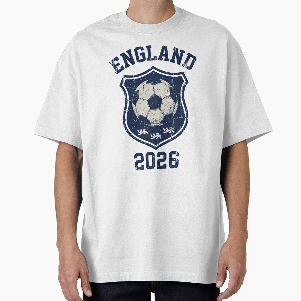 Vintage England 2026 Soccer Fan Sports Graphic by Imaginationbeyond Unisex T-shirt, Sweatshirt, Hoodie, Long Sleeve Tee - T-Shirt, Sweatshirt, Hoodie
