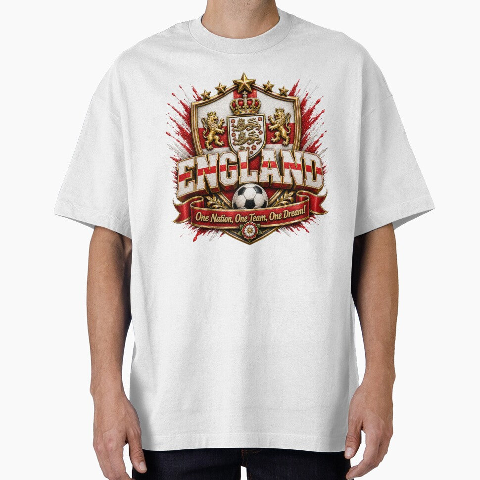 England National Football Team by Stoff-Elf Unisex T-shirt, Sweatshirt, Hoodie, Long Sleeve Tee - T-Shirt, Sweatshirt, Hoodie